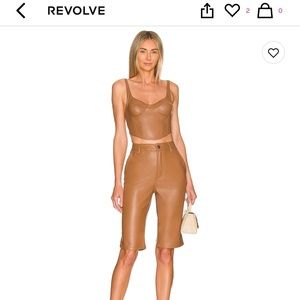 Revolve AFRM Rita Top and Jasen Short in Brown Sugar